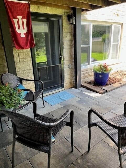 Private entrance at rear of building. Patio for Lower Level guests only.