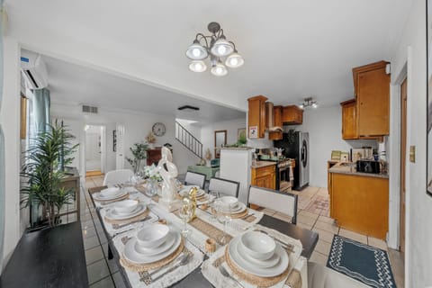 Expansive dining area designed for comfort and connection.