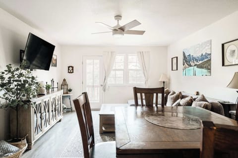 Dining and living areas