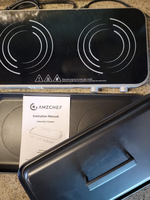Induction cooktops + griddle plate and cover