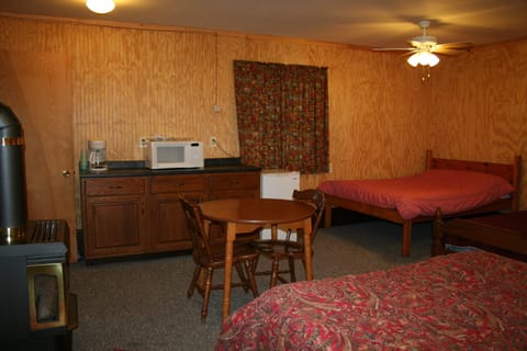 Coffee Pot/Microwave/Fridge Area