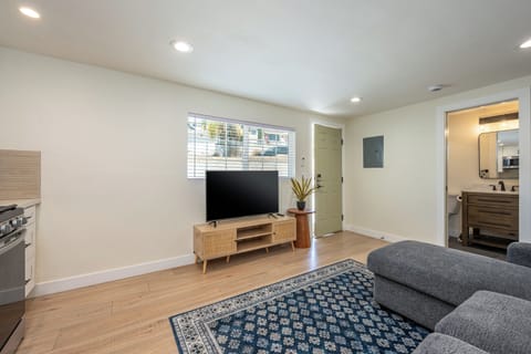 Living area with smart TV