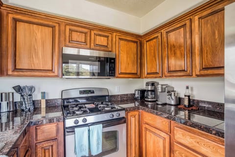 Moonlit Beach House Kitchen, Stove, Oven, and Microwave-116