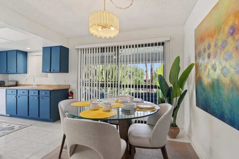 Dining table with seating for 4 