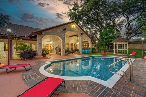 Heated Pool. During winter up to 85 degrees. During summer, no heater is needed.