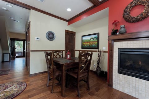 Dining Space - Gas Fireplace