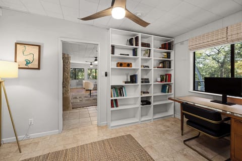 Bright office space with natural light.