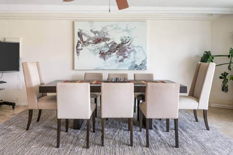 Large table for a large gathering.