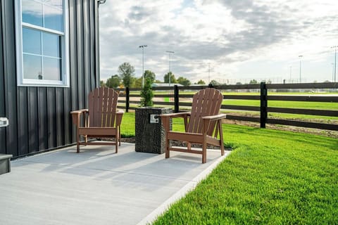 Enjoy comfort and quality conversations on the back patio