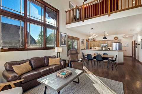 Our open living room, dining room and kitchen is perfect for entertaining.