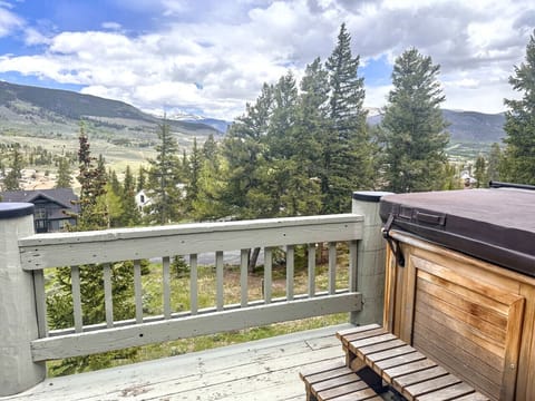 Patio with Hot Tub and View
