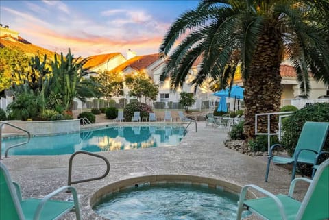 Unwind in our relaxing Hot tub while soaking in the beauty of a painted desert sky!