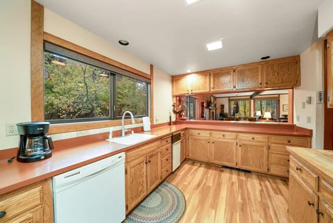 Fully stocked kitchen