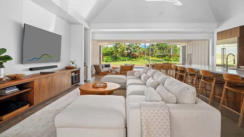 Kukuiula Makai Cottage #22 - Luxe Living Room & Lanai - Parrish Kauai