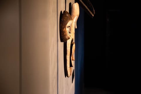 Sculptural art on display.