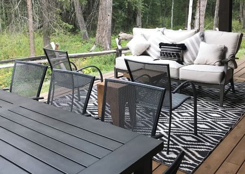 Outdoor deck with BBQ Grill
