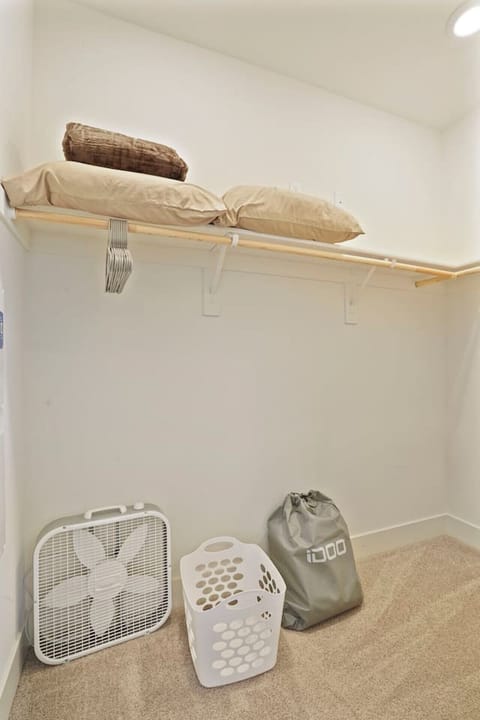 Extra pillows, air mattress and box fan.