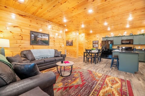 Blue Beauty's cozy living area