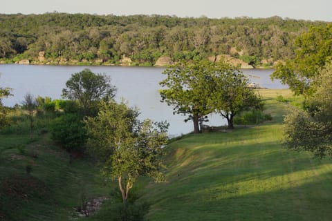 Backyard lake view