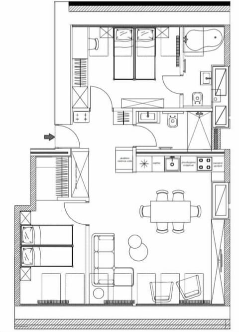 Layout of entire apartment (pro photos coming soon!)