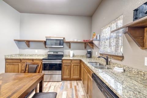 Fully stocked kitchen