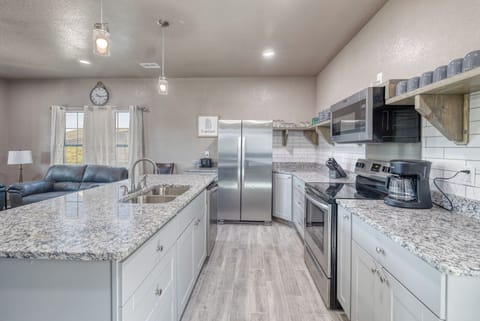 Fully stocked kitchen