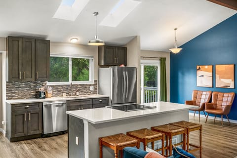 Updated, fully equipped kitchen