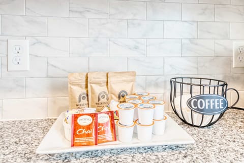 Kickstart your day at the coffee bar—free coffee & tea to fuel your adventures.