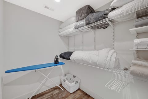 Primary Bed #1 w/ Walk-in Closet | Iron & Iron Board