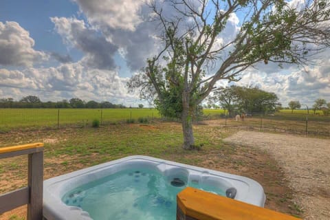 Peaceful and serene view from the hot tub.