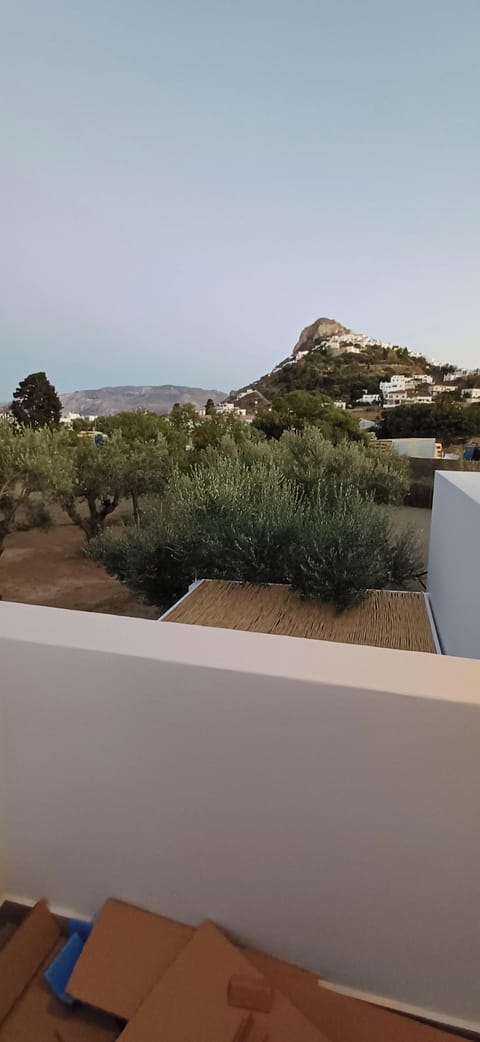 View of Skyros Town from balcony