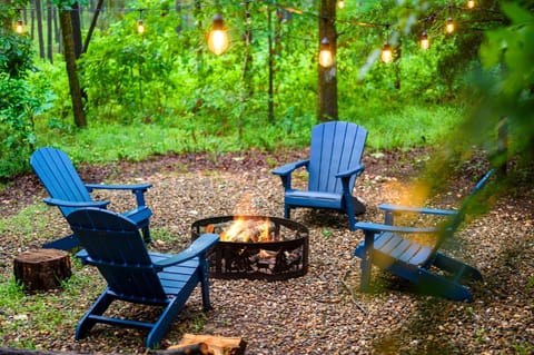 The firepit is where stories and laughter blend into magic.