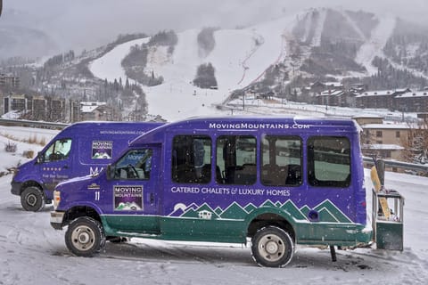 This home enjoys complimentary use of our shuttle, mid-November through mid-April.