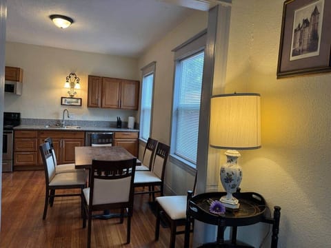 Dining area and kitchen