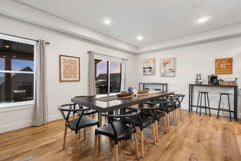 Make mealtime memories together at the dining table, seating 12