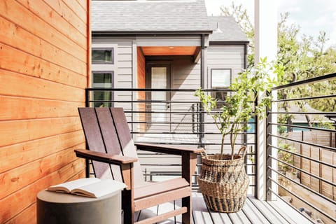 Private balcony with seating