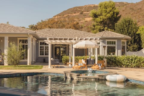 The beautiful backyard