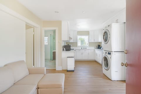 Open kitchen and living room