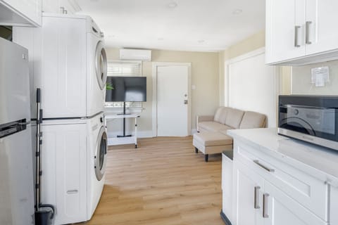 Open kitchen and living room