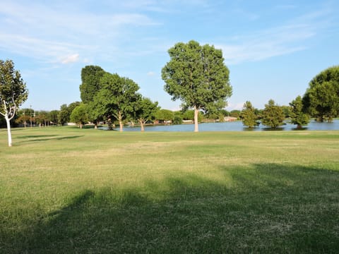 Expansive yard perfect for gatherings and relaxation.