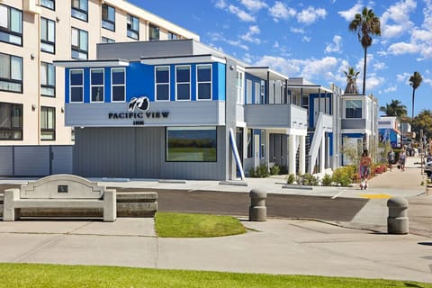 Step into your beach escape with a welcoming seaside facade.