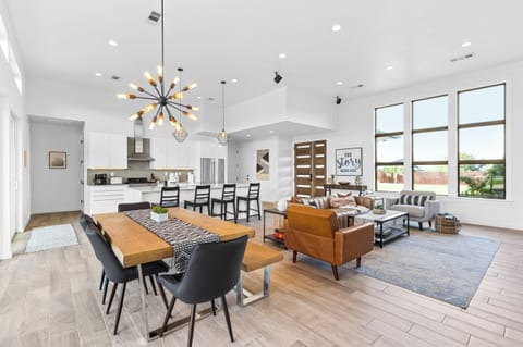 Open-concept living with a seamless flow to the kitchen