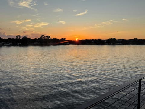 Gorgeous sunsets overlooking Lake LBJ from the upper dock