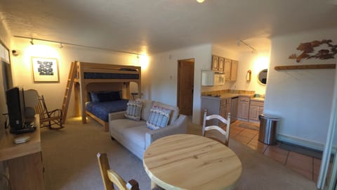 Space to relax, play games. TV, closet, storage and ensuite bathroom.