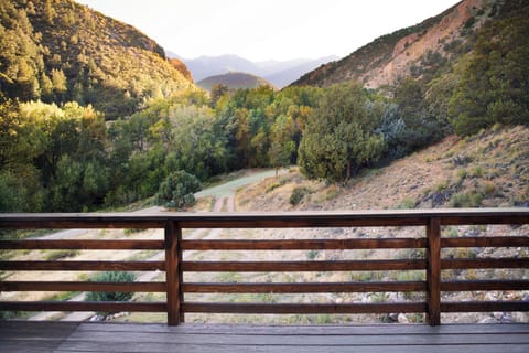 View from Deck up the valley with 13'ers in the background