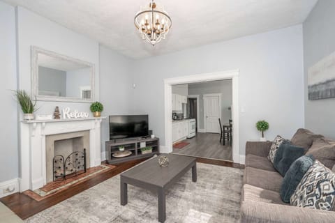 Curl up in Suite 1’s airy living room & stream your favorites on the smart TV