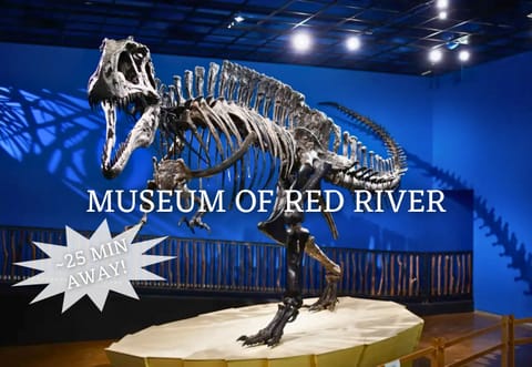 A short 25-minute drive! Explore fascinating exhibits including the world’s largest dinosaur skeleton found in Oklahoma.