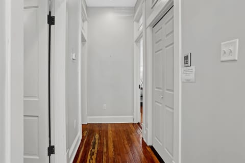 A central hallway smoothly connects all rooms for easy flow throughout the home.