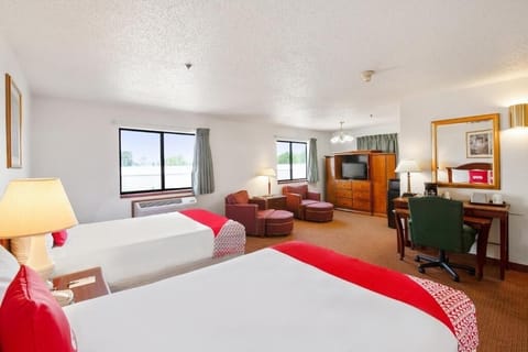 Settle into roomy seating and enjoy daylight by the windows.