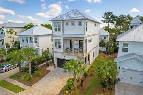 Welcoming exterior with modern coastal charm